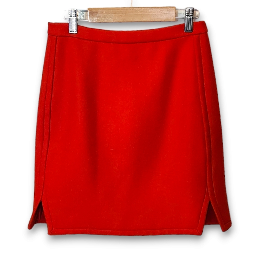 J. Crew Double Notch Wool Mini Skirt